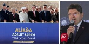 Bakan Tunç, Aliağa Adalet Sarayı’nın temelini attı