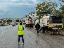 İnönü Caddesi’nde çalışmalar başladı