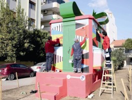 TRAFOLAR SANAT ESERİNE DÖNÜŞTÜ