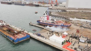 TÜRKİYE'NİN EN BÜYÜK TARAMA GEMİSİ DENİZE İNDİ