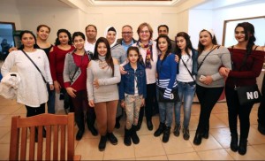 BAŞKAN PEKDAŞ ROMANLARLA BULUŞTU