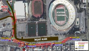 HALKAPINAR’DA GEÇİCİ TRAFİK DÜZENLEMESİ