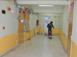 DİKİLİ'DE OKULLAR İKİNCİ DÖNEME HAZIRLANIYOR