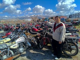 Hurda motosikletler Aliağa’da geri dönüştürülüyor