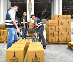 Bayram için gıda kolisi desteği