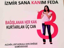 ALİAĞA ORTAOKULU KAN VERECEK, CAN OLACAK..