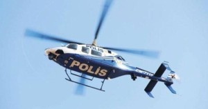 Aranan kişilere helikopter destekli operasyon