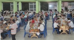 İlk iftar düğün salonunda