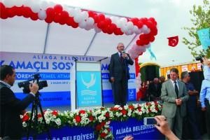CHP LİDERİ KILIÇDAROĞLU TEMEL ATMA TÖRENİNDE