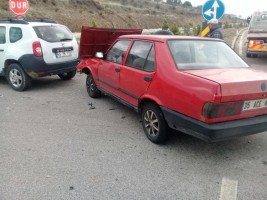 CEZAEVİ YOLUNDA TRAFİK KAZASI: 1 YARALI