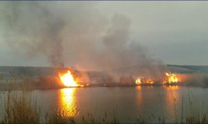 SAZLIK ALANDA YANGIN