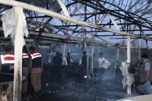 BALIK ÜRETME ÇİFTLİĞİNDE YANGIN