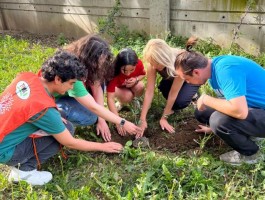 Egeli gençler zeytin fidanlarını toprakla buluşturdu