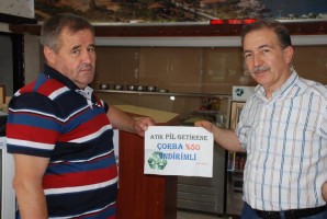 ATIK PİL GETİRENE ÇORBA YARI FİYATINA