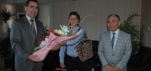 DSP'DEN  KAYMAKAM BAYRAM YILMAZ'A ZİYARET