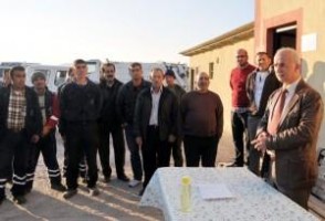 ALİAĞA BELEDİYESİNDE ÇALIŞANLAR BAYRAMLAŞTI