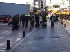 İzmir Caddesi’nde motosiklet denetimi