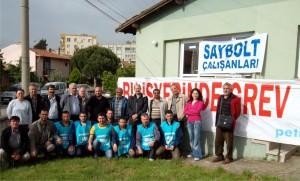SAYBOLT İŞÇİLERİ GREVDE