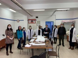 HALK EĞİTİM TEK KULLANIMLIK MASKE ÜRETİYOR