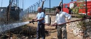 Verici tepesinde yangın