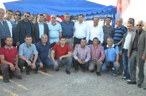 EYLEMDEKİ BOYA FABRİKASI İŞÇİLERİNİ ZİYARET ETTİ