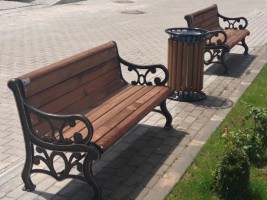 ALİAĞA’YA OTURMA BANKI VE ÇÖP KOVASI ALIMI