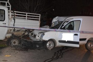 MENEMEN’DE TRAFİK KAZASI:1ÖLÜ,1YARALI