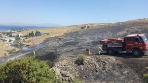 ÇALTILIDERE’DE OTLUK ALANDA YANGIN