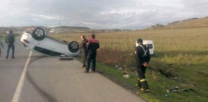 Çitlenbik’de kaza, 2 yaralı