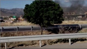 ÇIKAN YANGIN TIRLARI TEHDİT ETTİ