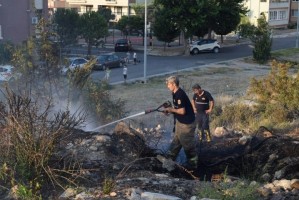 KAZIMDİRİK MAHALLESİ’NDE YANGIN