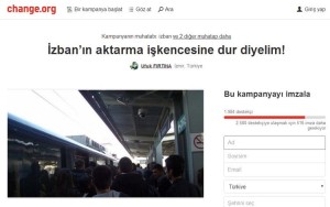AKTARMALI İZBAN CHANGE.ORG’DA