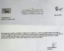 PTT Müdürü özür diledi