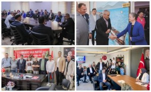 Protokol ve siyasiler bayramlaştı