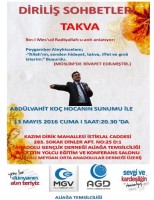 AGD’DE ‘TAKVA’ SÖYLEŞİSİ