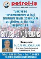 TÜRKİYE’DEKİ İŞÇİ SORUNLARI ÜZERİNE KONFERANS