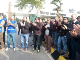 TÜPRAŞ ÇALIŞANLARI İŞ BIRAKTI