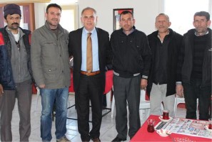 YORULMAZ ALİAĞA KAMYON GARAJINI ZİYARET ETTİ