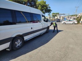 Trafik denetiminde 160 sürücüye ceza