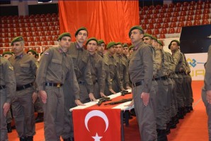 KISA DÖNEM ASKERLER YEMİN ETTİ