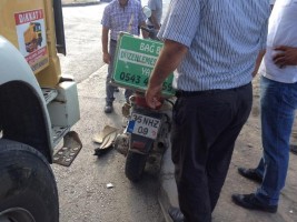 ESKİ GARAJ KAVŞAĞINDA TRAFİK KAZASI: 1 YARALI