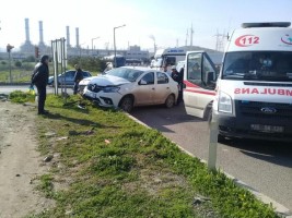 ALİAĞA’DA TRAFİK KAZASI: 2 YARALI