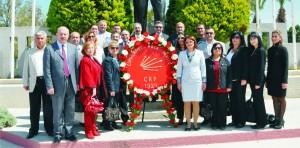 CHP ALİAĞA ATA’NIN MANEVİ HUZURUNDA