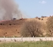 OTLUK ALANDA YANGIN ÇIKTI