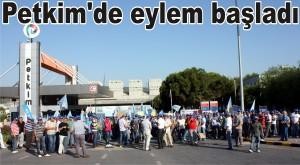 Petkim'de eylem başladı