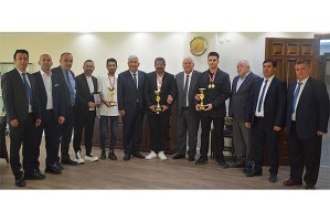 Ödüllü berberlerden teşekkür ziyareti