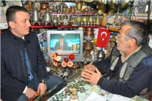 Eroğlu, Şakran esnafını ziyaret etti