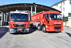 Büyükşehirden Aliağa’ya yangın söndürme tankeri