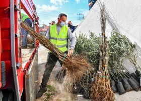 2021 YILININ İLK FİDANLARI ÜRETİCİYLE BULUŞTU