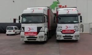 Deprem bölgesine 16 tır konserve yemek